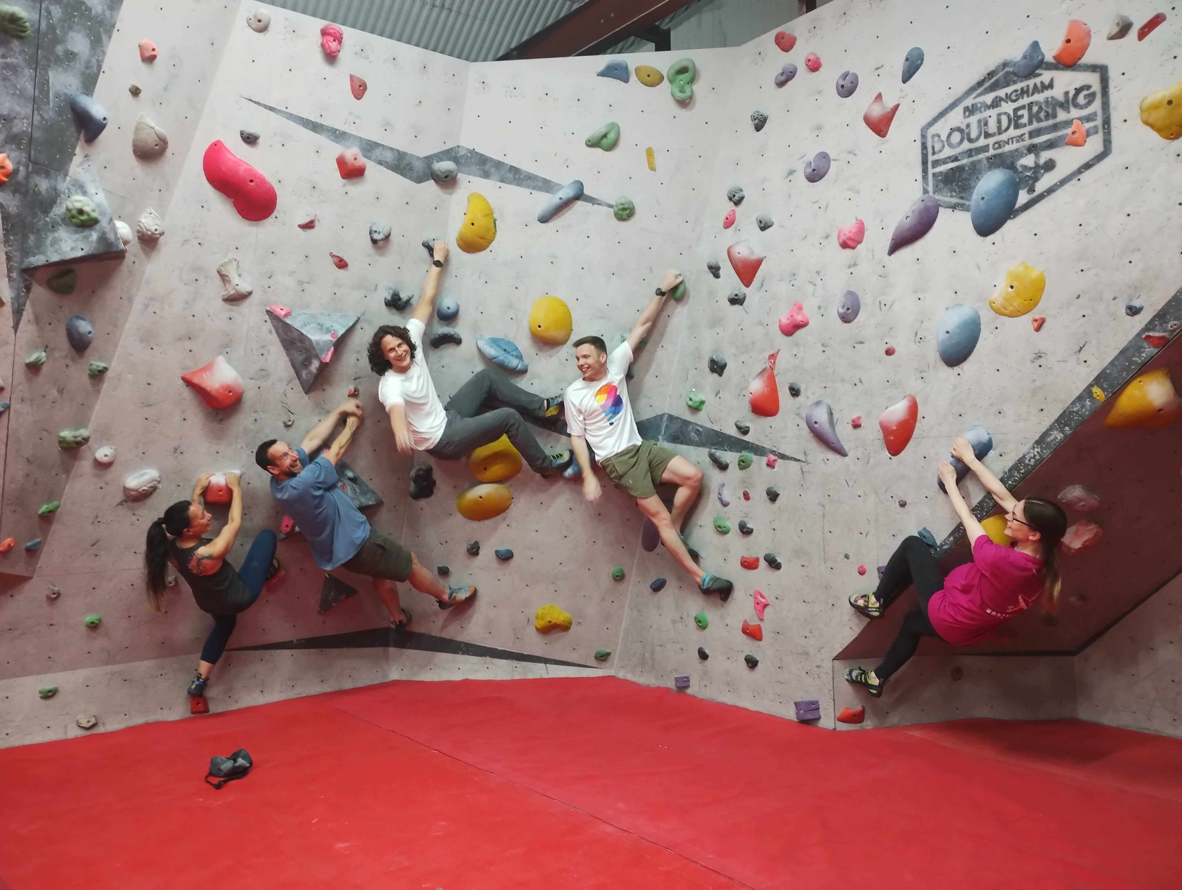 Bouldering at the Birmingham Bouldering Centre