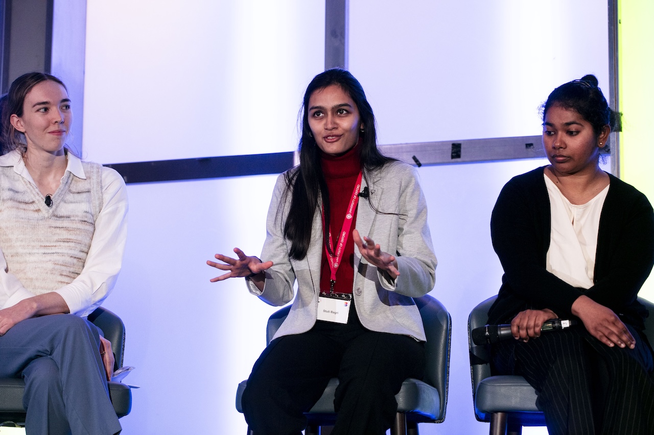 Researcher Stuti Bagri from the Nuffield Trust, during a panel session