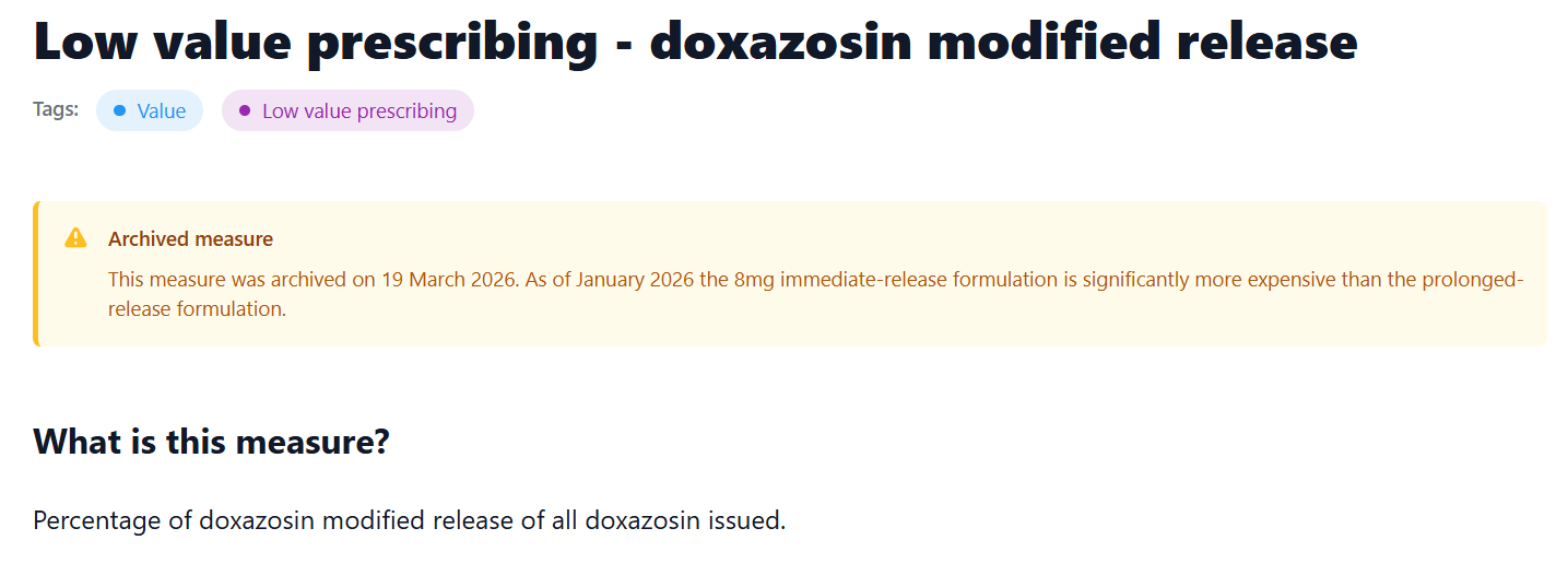 Archived measures on OpenPrescribing Hospitals Archived measures on OpenPrescribing Hospitals
