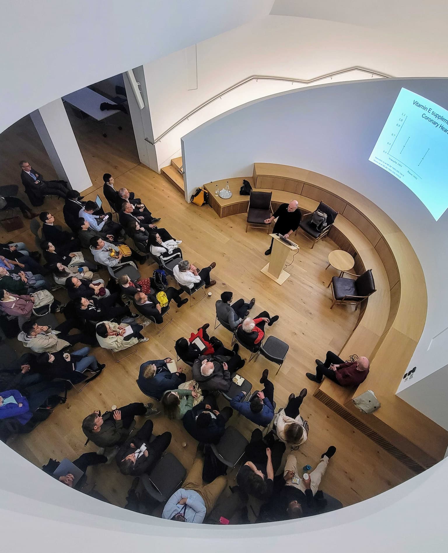 A lecture taking place at the Cheng Kar Shun Digital Hub